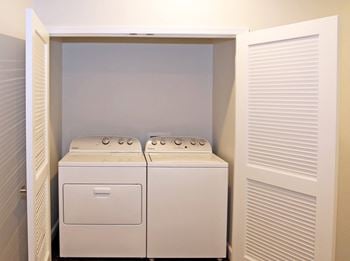 Full size washer and dryer in each apartment home.